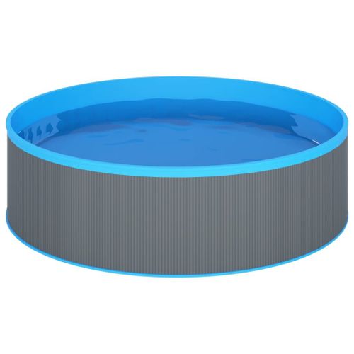 VidaXL Piscine à éclaboussures 350x90 cm Gris