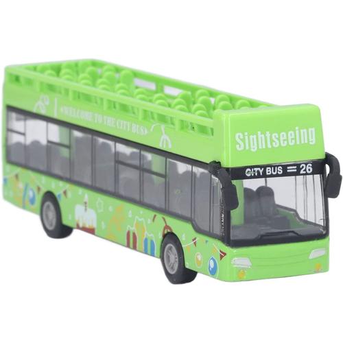 Pull Back Bus, Haute Simulation Métal Pull Back Bus Jouet Apparence Exquise Enfants Alliage Convertible Bus Modèle Pour Enfants Enfants(Vert)