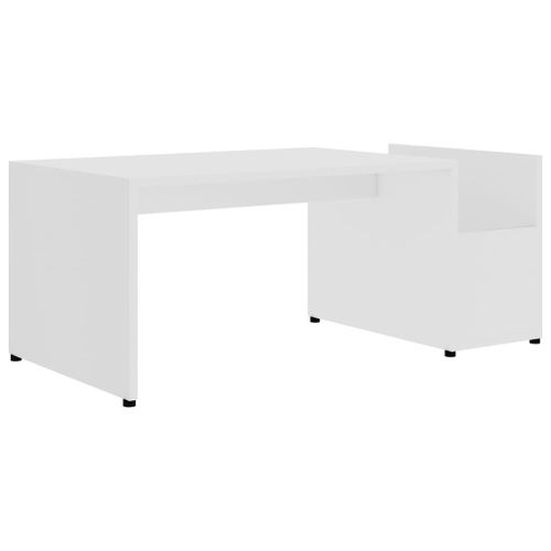 Table Basse Blanc 90x45x35 Cm Aggloméré - Vidaxl
