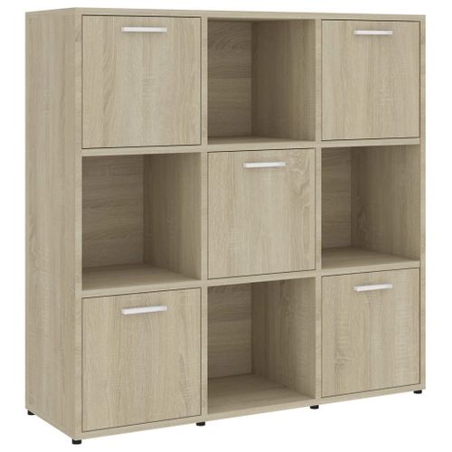 Vidaxl Bibliothèque Chêne Sonoma 90x30x90 Cm Bois D’Ingénierie