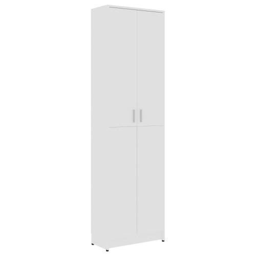 Garde-Robe De Couloir Blanc 55x25x189 Cm Aggloméré - Vidaxl