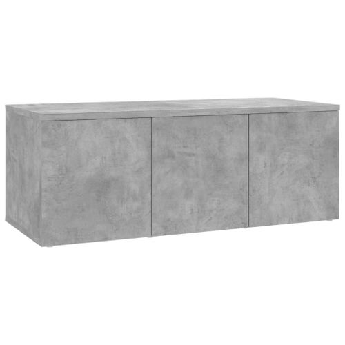 Meuble Tv Gris Béton 80x34x30 Cm Aggloméré - Vidaxl