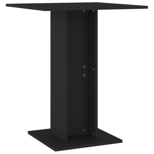 Vidaxl Table De Bistro Noir 60x60x75 Cm Aggloméré