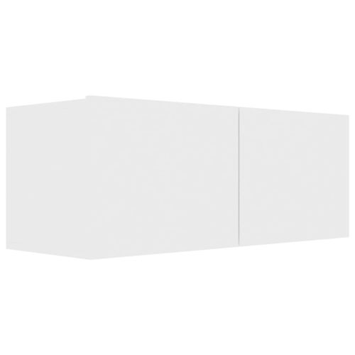 Meuble Tv Blanc 80x30x30 Cm Aggloméré - Vidaxl