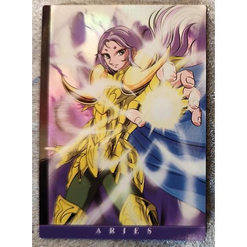 Carte Saint Seiya Aries Mu (Ultra Rare) Trading Card Amada 2003 (Serie Tv & Hades) Japonaise Originale