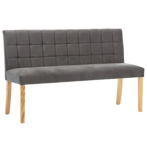 Banc 140 Cm Gris Tissu - Vidaxl