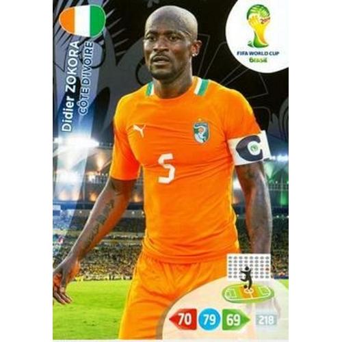 Didier Zokora - Ivory Coast - Panini Adrenalyn Xl Fifa World Cup Brazil 2014 Carte Football