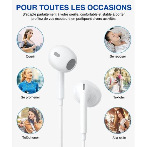 Écouteurs Insonorisé Réduction du Bruit Compatible avec iPhone