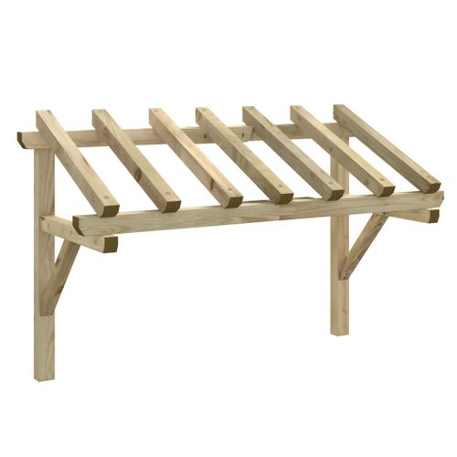 Vidaxl Auvent De Porte 200x100x160 Cm Bois De Pin Solide