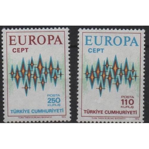 Turquie Timbres Europa 1972