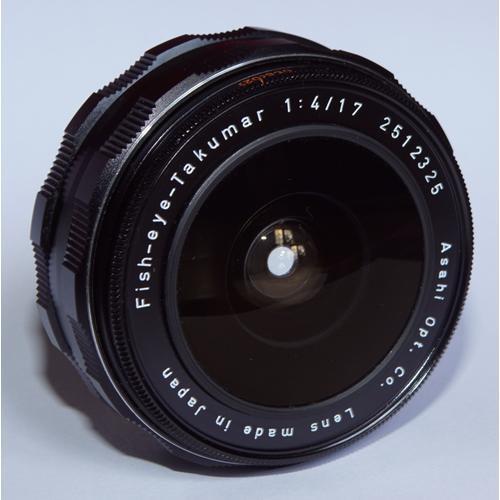 Pentax Asahi fish-eye Takumar 17mm 4.0 M42 Objectif