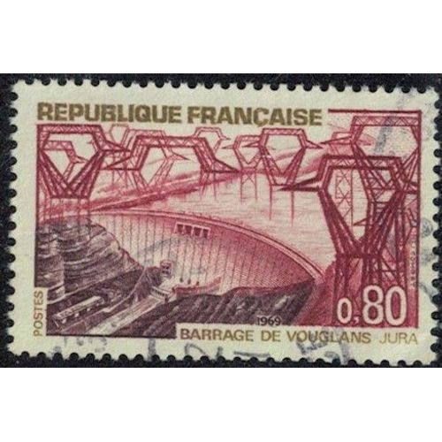 France 1969 Oblitéré Used Barrage De Vouglans Jura Y&t Fr 1583 Su