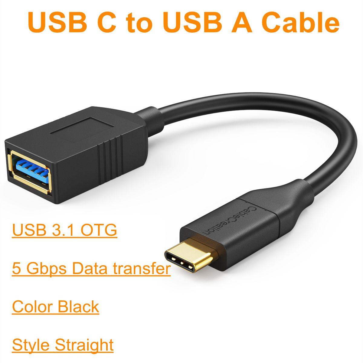 GUPBOO - Câble adaptateur USB-C vers USB-A 3.1 OTG MAC avec USB C