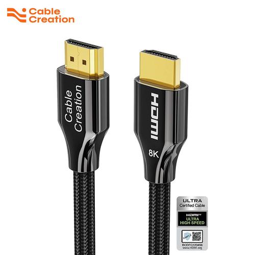 CableCreation Câble HDMI 8K 60Hz 4K 120Hz 48Gbps Home Cinéma HDR