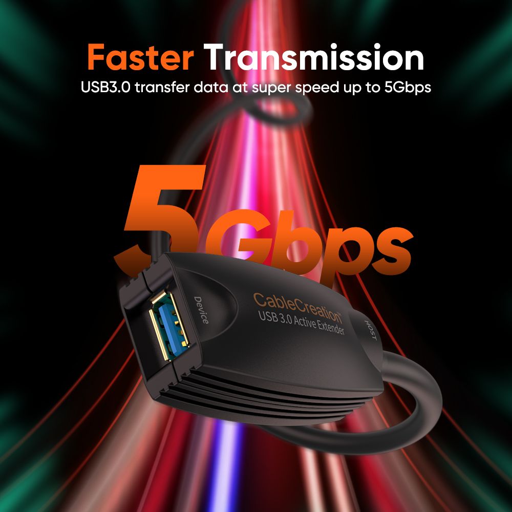 Cble d'extension USB de 5 m Cble de donnes USB 3.0 pour c... - 3