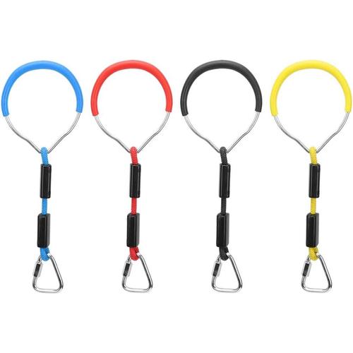 Anneaux Colorés De Barre De Gymnastique D'oscillation, 4pcs/Ensemble Anneaux Colorés De Gymnastique D'enfants Pour L'accessoire Combiné De Corde De Sports D'escalade D'enfants