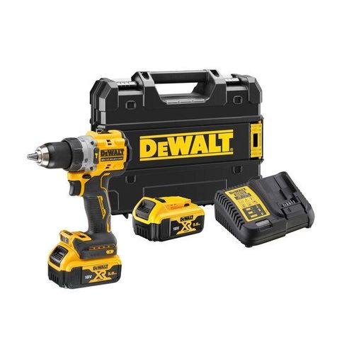 Perceuse-visseuse à percussion DEWALT XR 18V 5Ah Li-Ion - DCD805P2T-QW