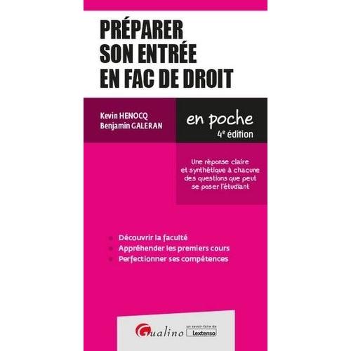 Préparer Son Entrée En Fac De Droit