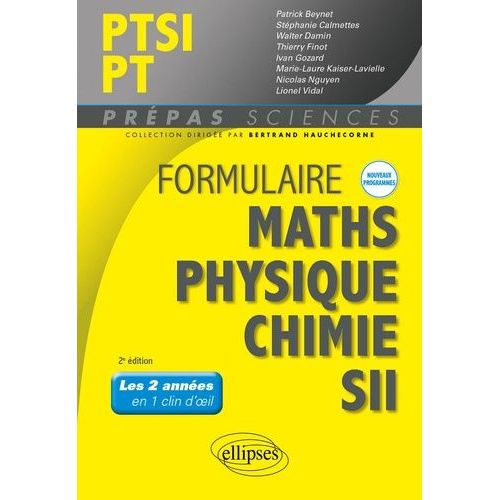Formulaire Ptsi/Pt Maths, Physique-Chimie, Sii