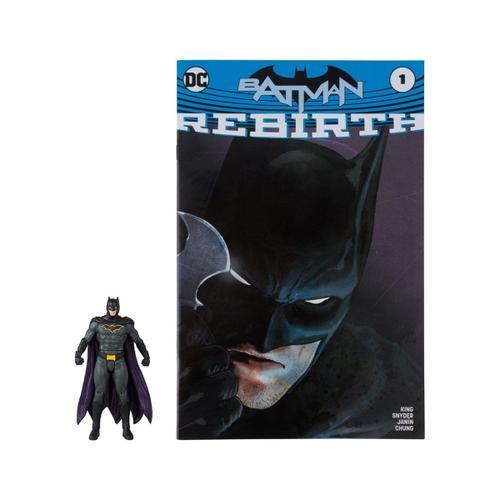 Dc Direct Page Punchers - Figurine Et Comic Book Batman (Rebirth) 8 Cm