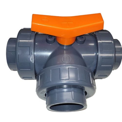 Vanne pvc 3 voies T, Diamètre 25 mm