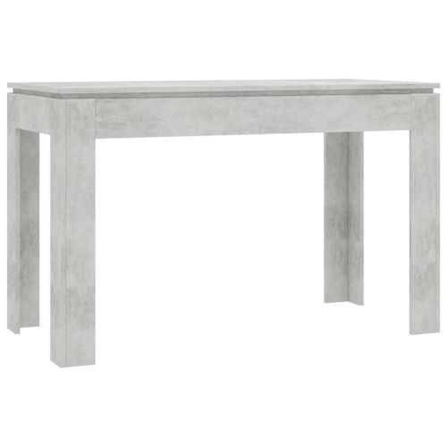 Vidaxl Table De Salle À Manger Gris Béton 120 X 60 X 76 Cm Aggloméré