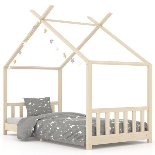 Vidaxl Cadre De Lit D'enfant Bois De Pin Massif 90 X 200 Cm