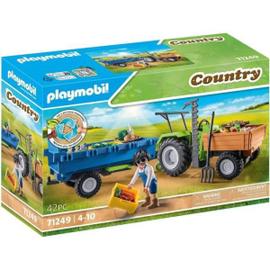 Playmobil Country 5048 pas cher, Tracteur avec transport de bois