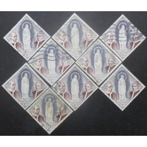 Monaco N°492 X 9 Oblitéré