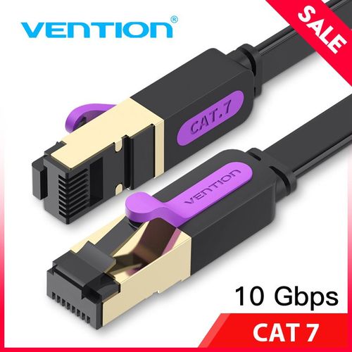 Vention Câble Ethernet RJ45 Cat7 Câble Lan Câble réseau STP 1M 2M 3m 5m 8m 10m 20M Cordon de raccordement Câble pour PC Routeur Ordinateur portable Cat 7,3m - Cabine réseau haut de gamme