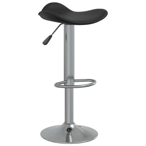 Vidaxl Tabouret De Bar Noir Acier Chromé Et Cuir Artificiel