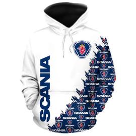 Chemise de protection à capuche pour homme avec logo automobile Scania  vêtements décontractés tendances Harajuku printemps et automne haute  qualité 2023