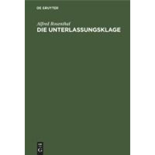 Die Unterlassungsklage