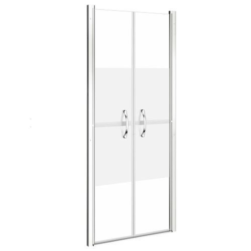 vidaXL Porte de douche ESG demi-dépoli 86x190 cm