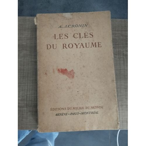 Les Clés Du Royaume A.J Cronin, Éditions Du Milieu Du Monde
