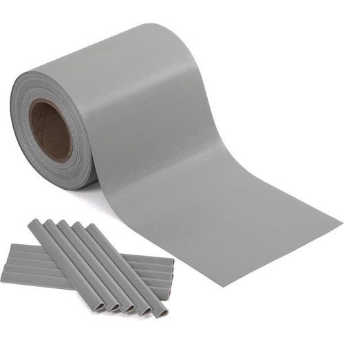 Rouleau De Brise-Vue Pour Jardin, Gris Clair