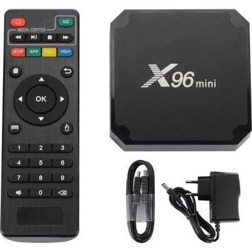 X96 Mini Android TV Box Android 9.0 TV Box Amlogic S905W Quad-Core 2 Go + 16 Go 4K HD WIFI Media Player AH37