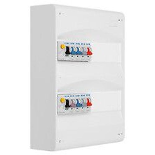 Tableau 2 rangées pré-équipé 2 inter. diff. 40A + 8 disjoncteurs-EATON