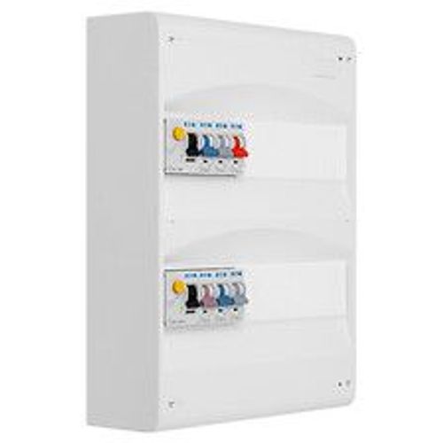 Tableau 2 rangées pré-équipé 2 inter. diff. 40A + 6 disjoncteurs-EATON