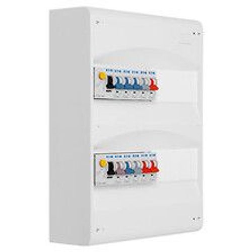 Tableau 2 rangées pré-équipé 2 inter. diff. 63A + 10 disjoncteurs-EATON