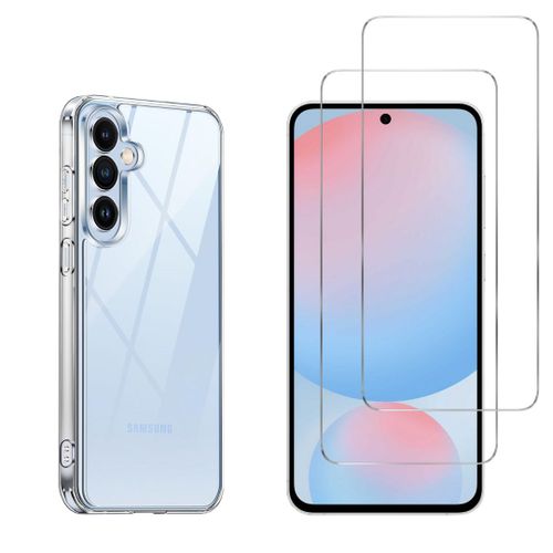 Coque Pour Samsung Galaxy S24 Fe Et 2 Verres Trempé Film Protection Ecran Phonillico®