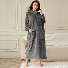 Peignoir long clearance femme pas cher