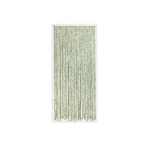 Rideau de porte Torsades de polyester et feuillage artificiel - 90 x 200 cm - Morel