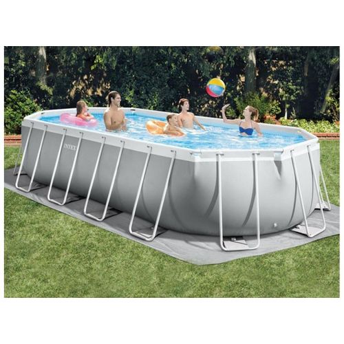 Piscine tubulaire Prism Frame ovale 6,10 x 3,05 x 1,22 m - Intex