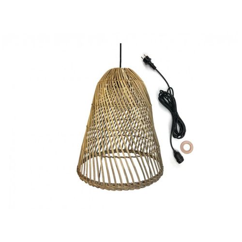 Suspension Extérieur Paulo Outdoor Cable Beige Rotin D40cm