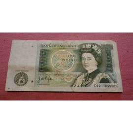 Billet Royaume-Uni One Pound Elisabeth Ii