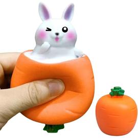 Poupée créative et amusante de 35cm, lapin carotte, jouet en
