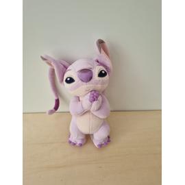 Disney Angel Stitch Doudou mouchoir violet rose 40 cm