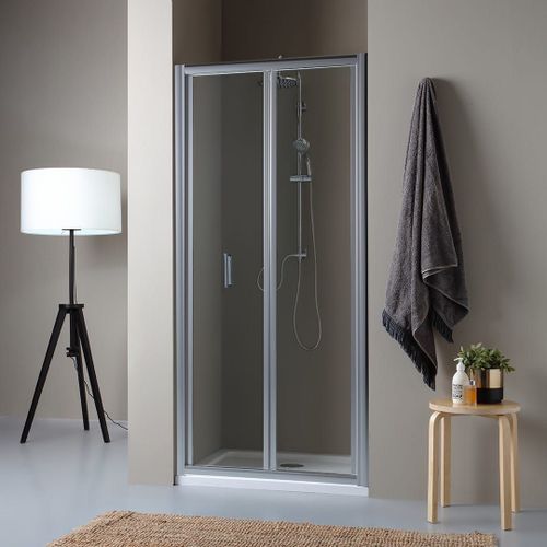 PORTE DE DOUCHE ENCASTRÉE DE 90 CM AVEC OUVERTURE PLIANTE | SOFFIO