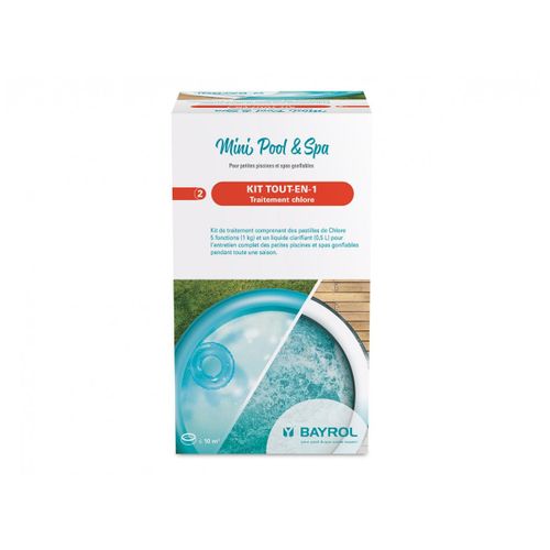 Kit de traitement au chlore Mini Pool et Spa 1,5 kg - Bayrol